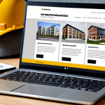 Content Marketing in Construction**

"A well-organized construction blog post layout on a laptop screen, showcasing informative articles about choosing the right building materials; professional, safe for work, fully clothed, appropriate content, family-friendly, detailed product photography, modern office setting, perfect anatomy, natural proportions, modest clothing."

**